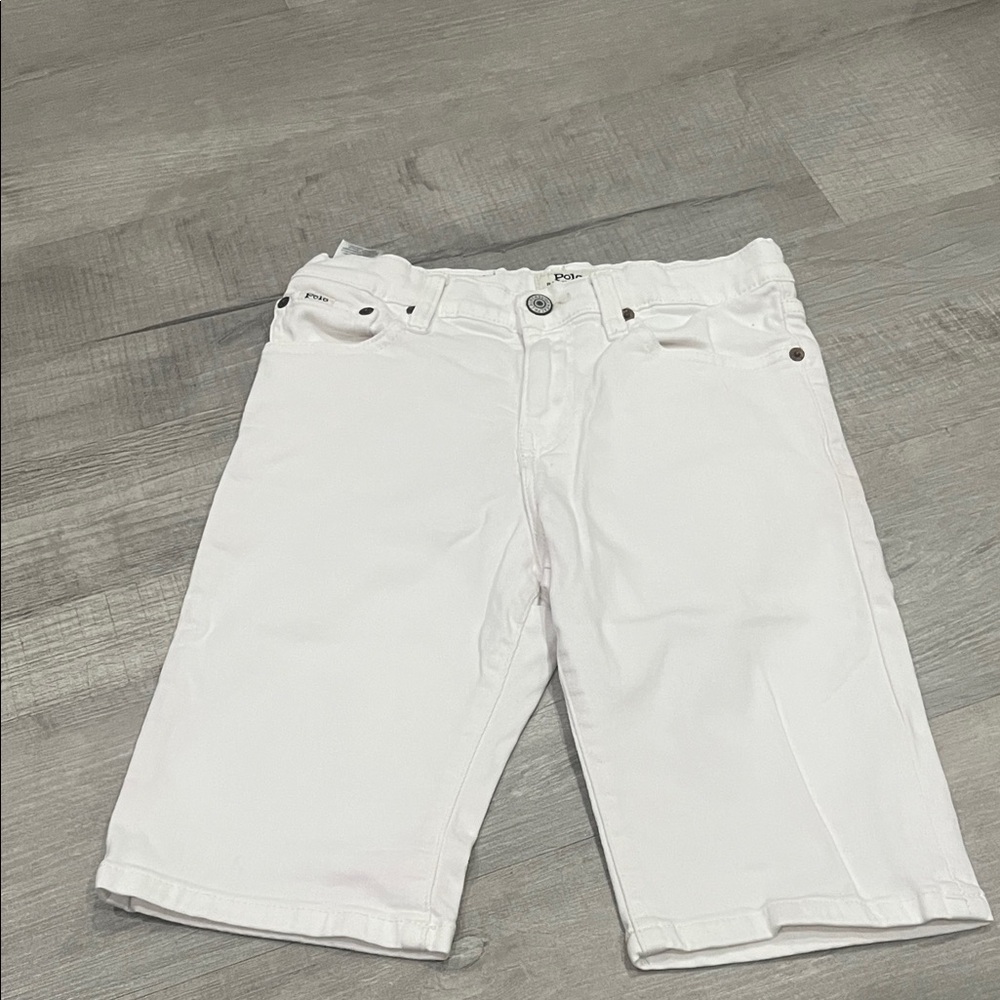 ✨White RL Polo shorts✨